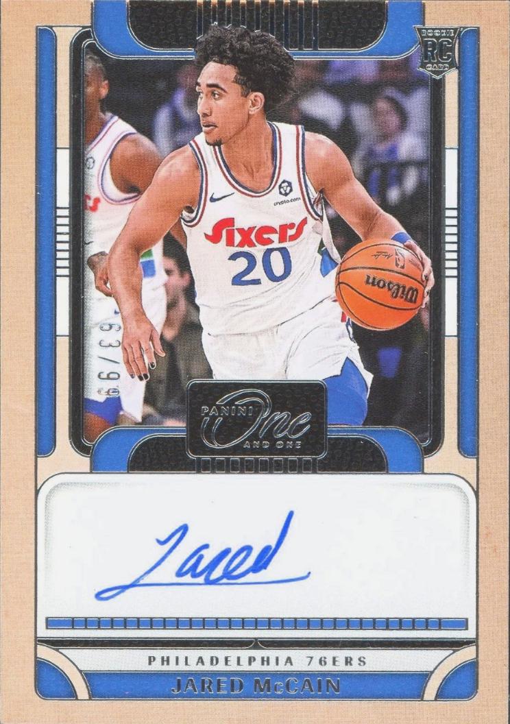 Jared McCain #10 2024 Panini One And One Rookie Autograph Basketball
