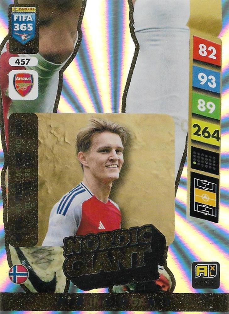 Martin Odegaard #457 2025 Panini Adrenalyn XL FIFA 365 Nordic Edition Exclusives