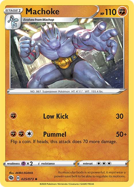 Machoke #25 Pokemon Champion's Path