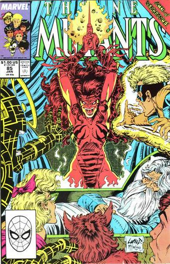 New Mutants #85 (1990) Cover Art