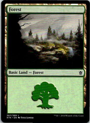 Forest #267 Magic Khans of Tarkir