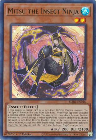 Mitsu the Insect Ninja DABL-EN016 YuGiOh Darkwing Blast