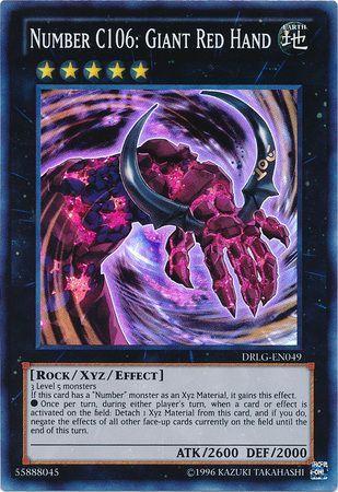 Number C106: Giant Red Hand DRLG-EN049 YuGiOh Dragons of Legend