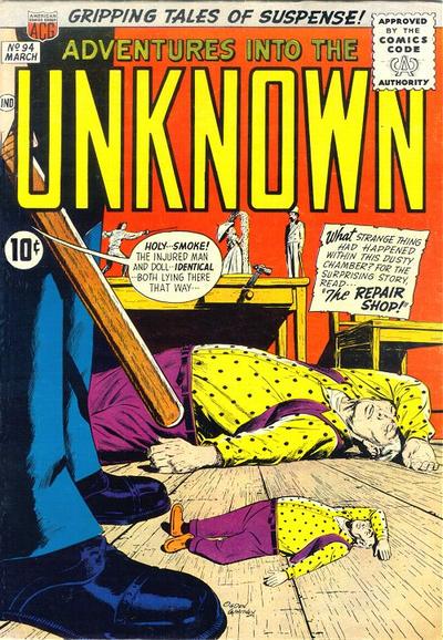 Adventures into the Unknown #94 (1958) Comic Books Adventures into the Unknown