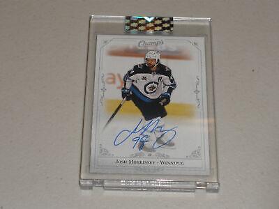Josh Morrissey #C-JM Hockey Cards 2020 Upper Deck Clear Cut Champs Autographs
