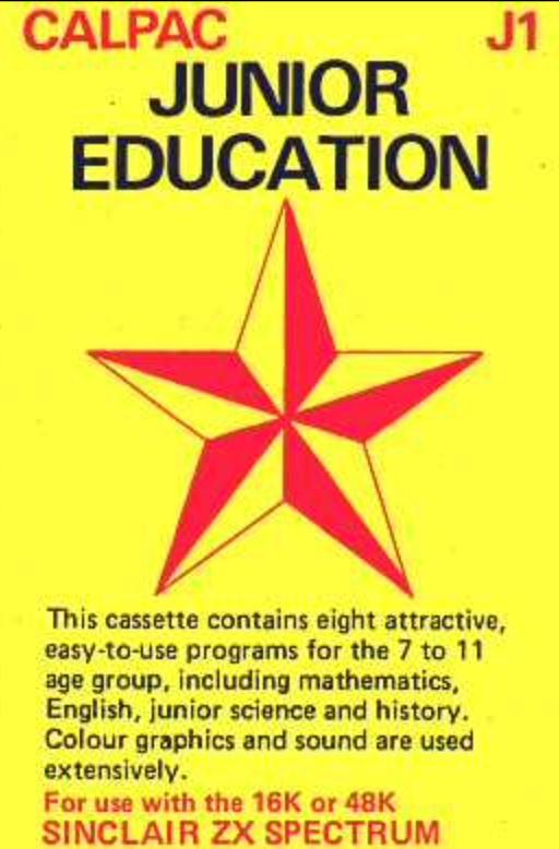 Calpac Junior Education ZX Spectrum