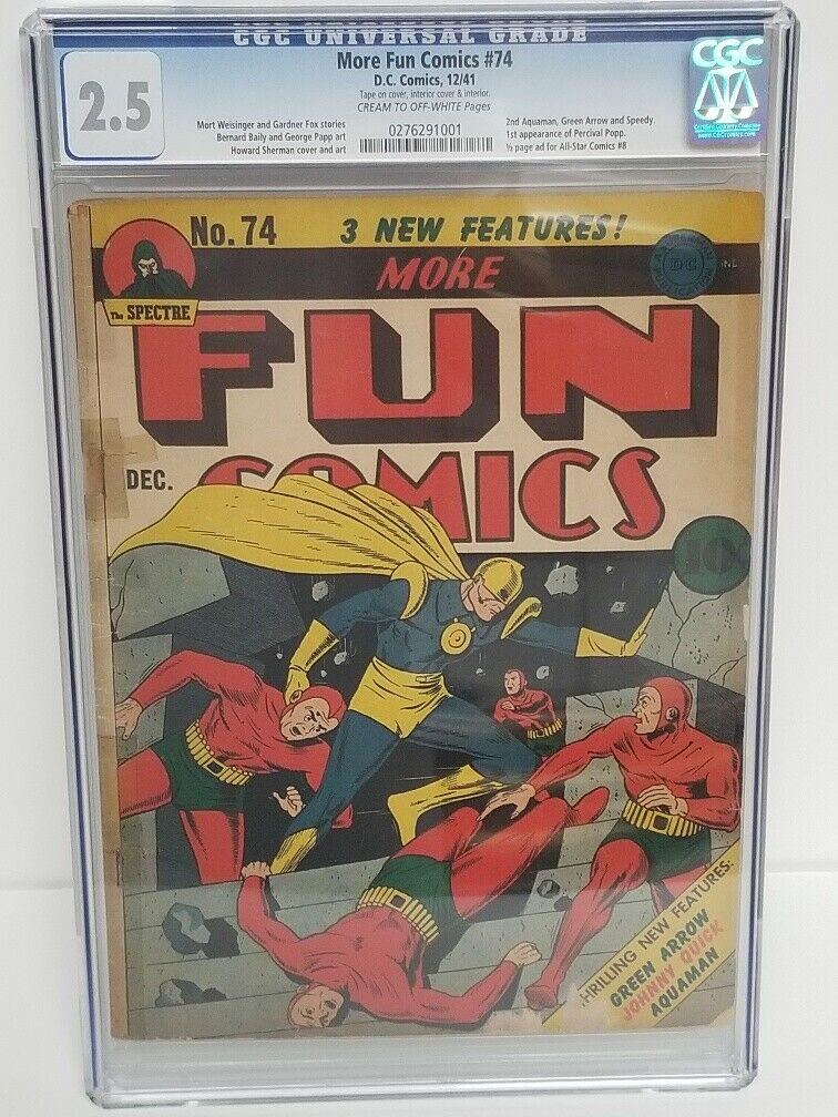 More Fun Comics #74 (1941) Comic Books More Fun Comics