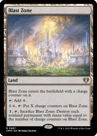 Blast Zone #987 Magic Commander Masters