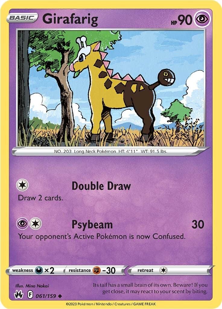 Girafarig #61 Pokemon Crown Zenith