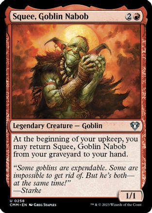 Squee, Goblin Nabob #258 Magic Commander Masters