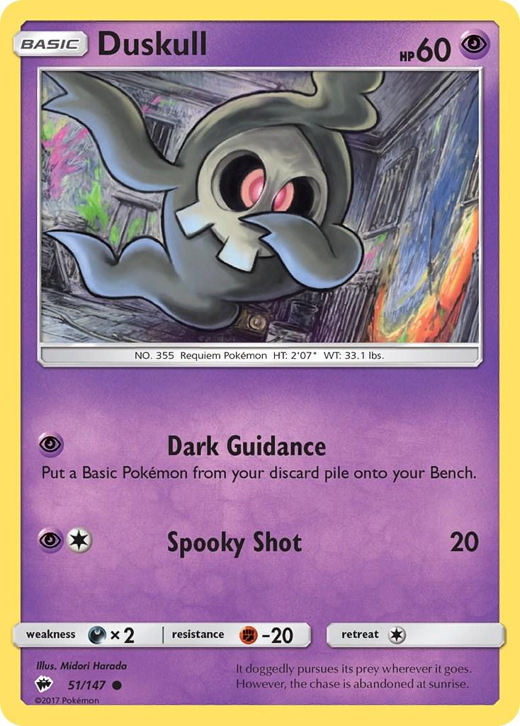 Duskull #51 Pokemon Burning Shadows