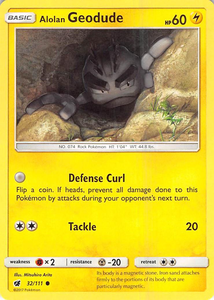 Alolan Geodude #32 Pokemon Crimson Invasion