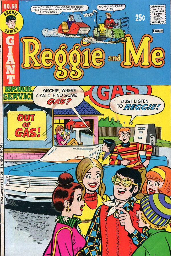 Reggie and Me #68 (1974) Comic Books Reggie and Me