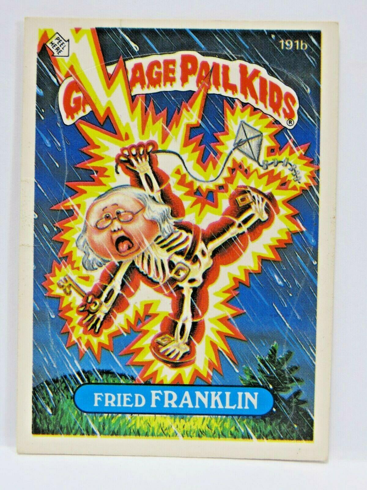 Fried FRANKLIN #191b 1986 Garbage Pail Kids