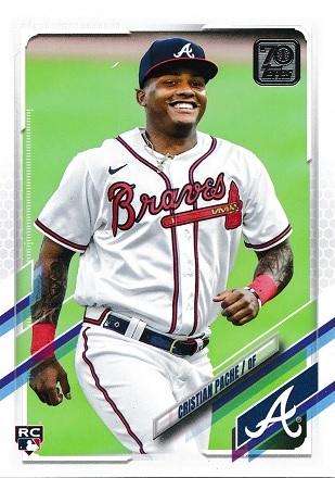 Cristian Pache #187 Baseball Cards 2021 Topps