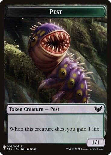 Pest // Emblem - Lukka, Wayward Bonder Double-Sided Token #5 Magic The List Reprints