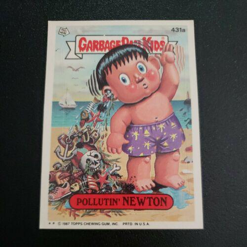 Pollutin' NEWTON #431a 1987 Garbage Pail Kids