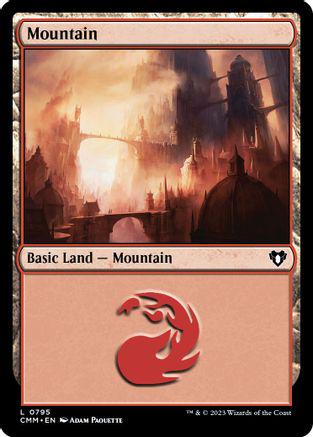 Mountain #795 Magic Commander Masters
