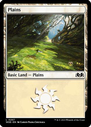 Plains #267 Magic Wilds of Eldraine