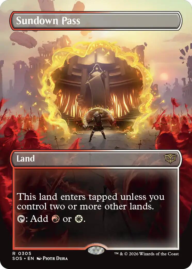 Sundown Pass [Borderless Foil] #305
