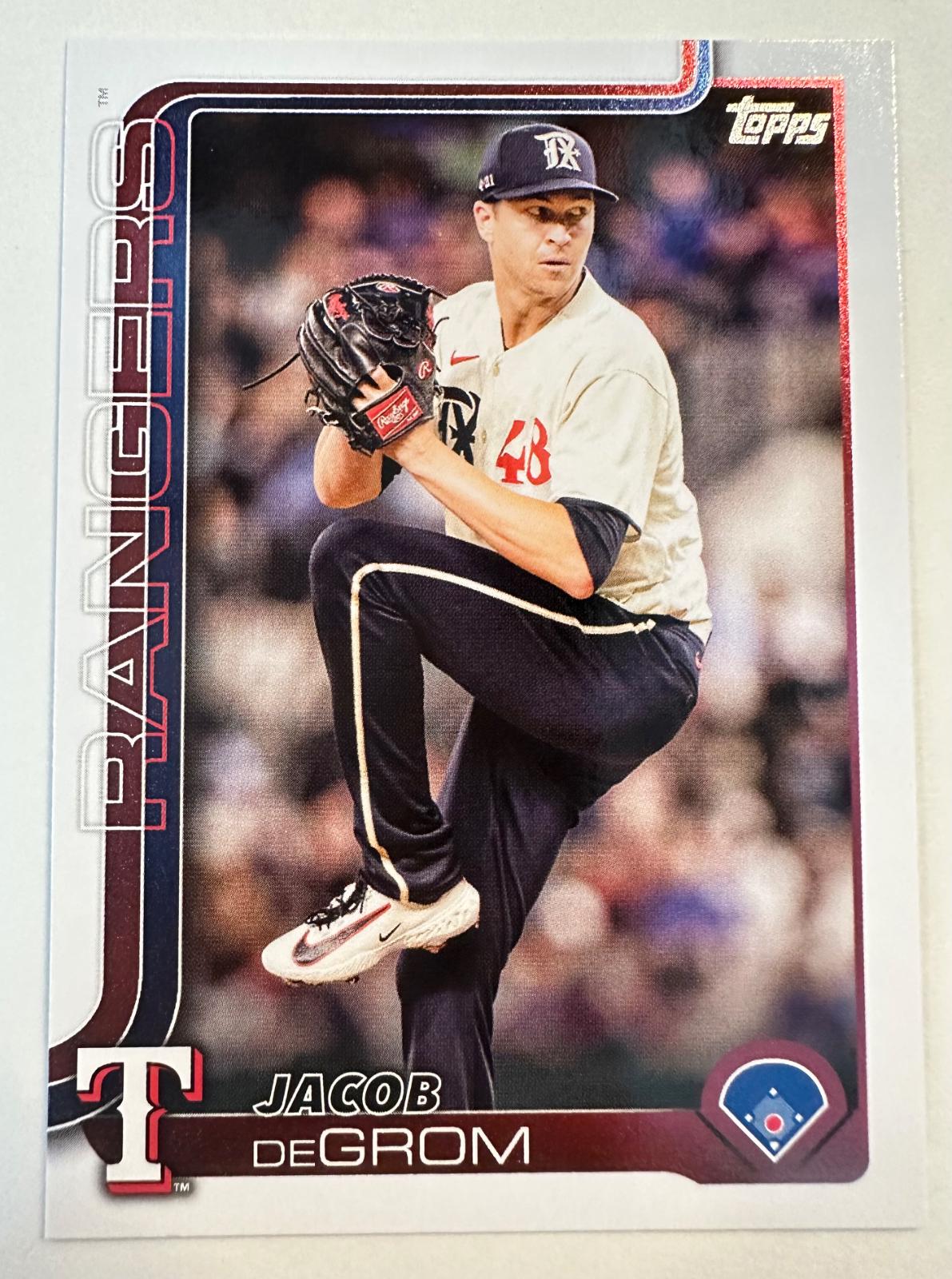 Jacob deGrom #208 Baseball Cards 2025 Topps