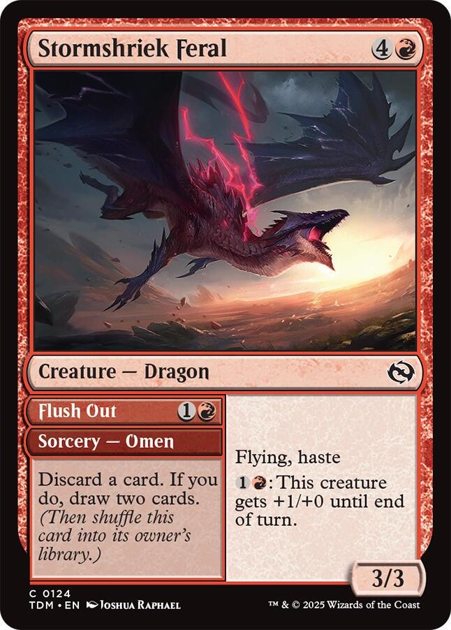 Stormshriek Feral #124 Magic Tarkir: Dragonstorm