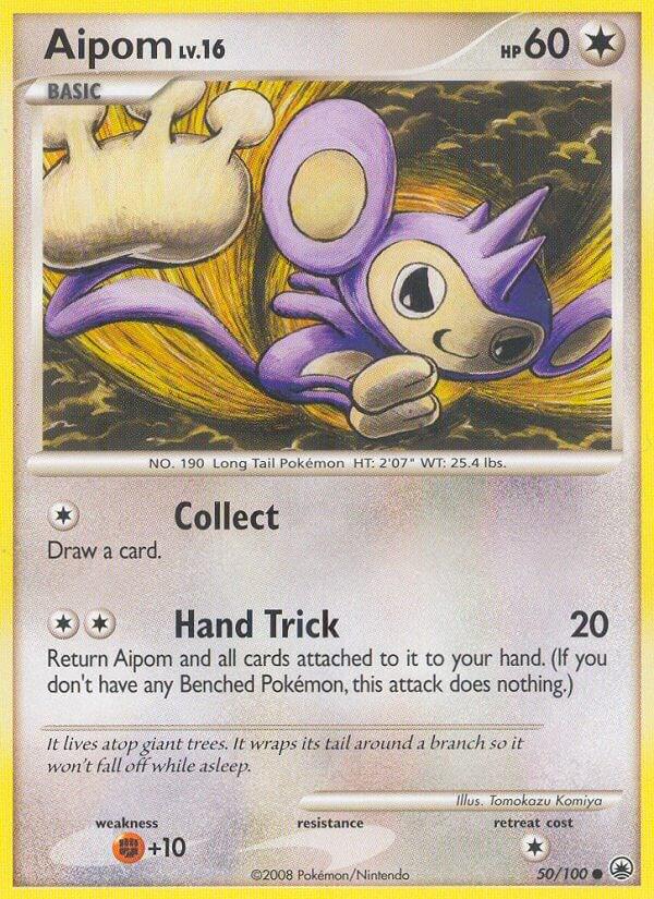 Aipom #50 Pokemon Majestic Dawn