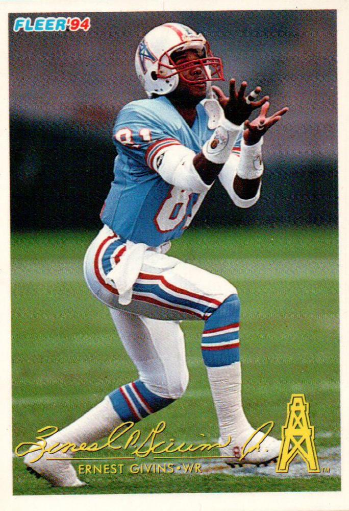 Ernest Givins #12 1994 Fleer Shell Fact Football