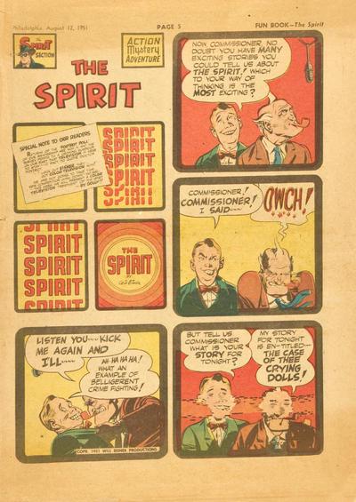 Spirit #8/12/1951 (1951) Comic Books Spirit