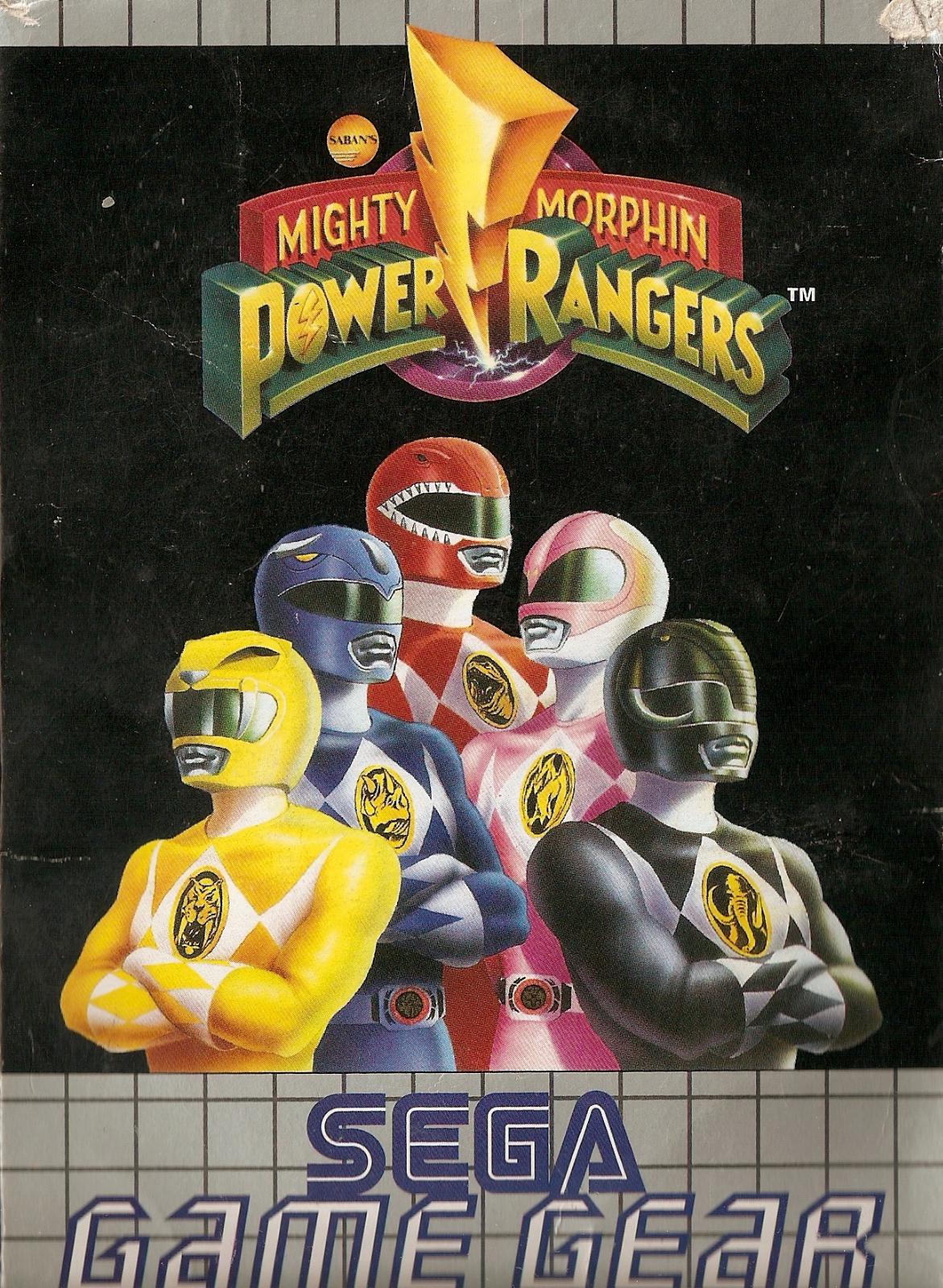 Mighty Morphin Power Rangers PAL Sega Game Gear