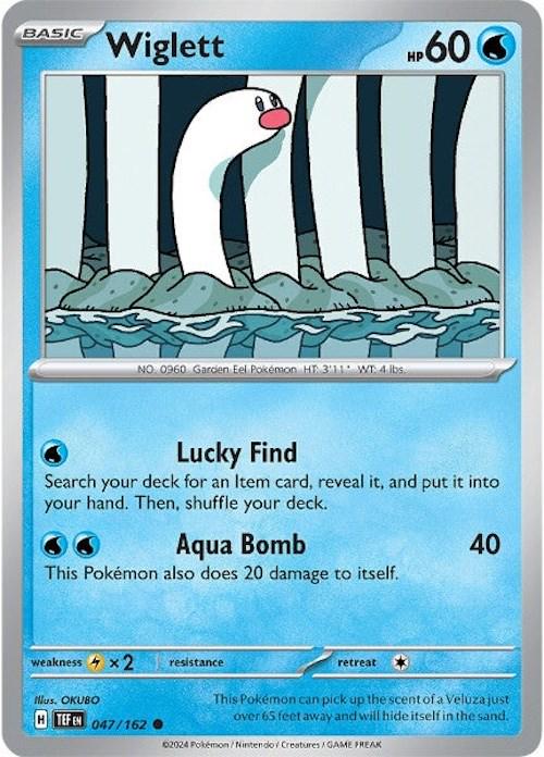Wiglett #47 Pokemon Temporal Forces