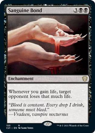 Sanguine Bond Magic Commander 2021