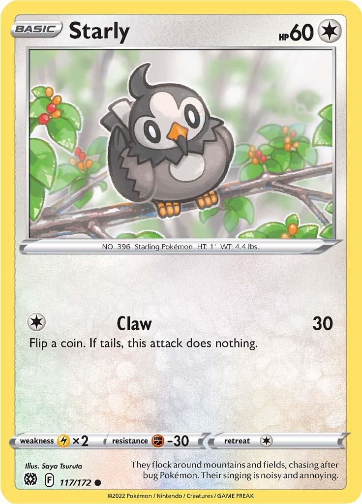 Starly #117 Pokemon Brilliant Stars
