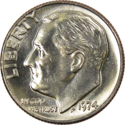 1974 Coins Roosevelt Dime