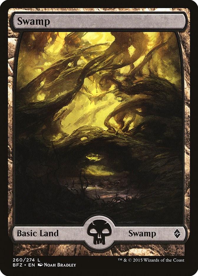 Swamp #260 Magic Battle for Zendikar