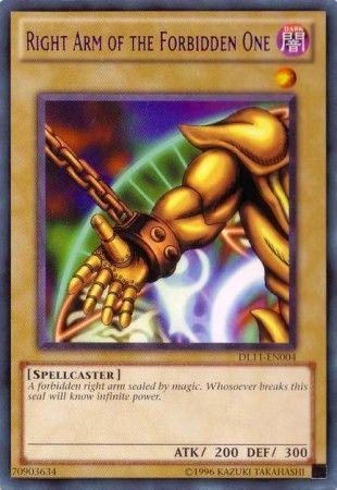 Right Arm of the Forbidden One DL11-EN004 YuGiOh Duelist League 2