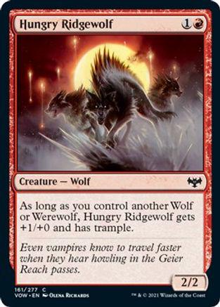 Hungry Ridgewolf #161 Magic Innistrad: Crimson Vow
