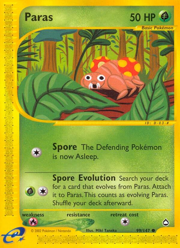 Paras #99 Pokemon Aquapolis