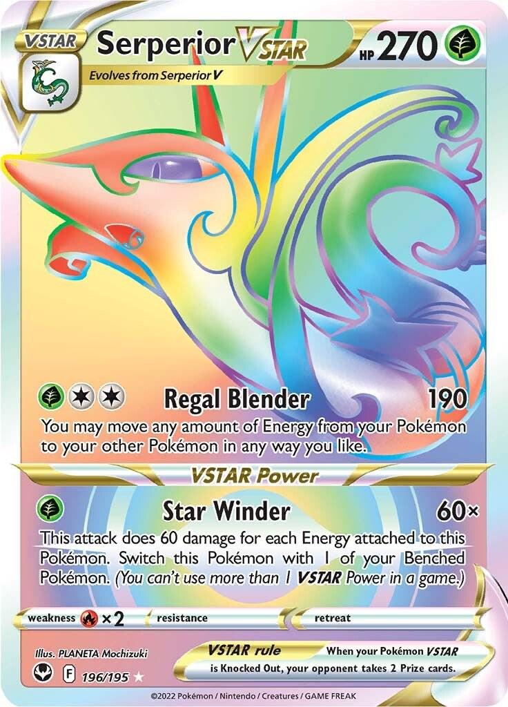 Serperior VSTAR #196 Pokemon Silver Tempest