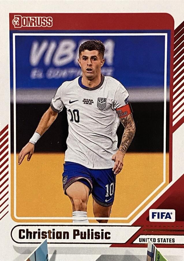 Christian Pulisic #10 Soccer Cards 2024 Panini Donruss