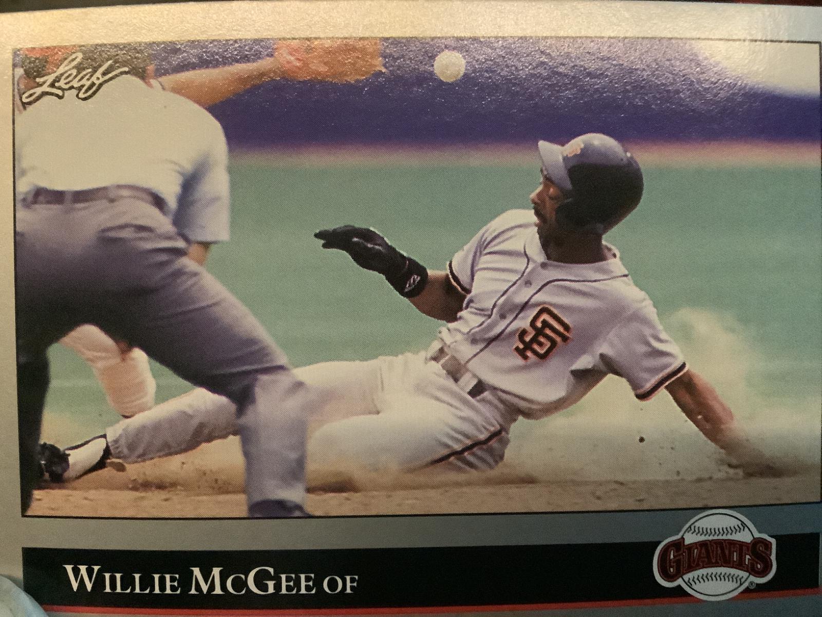 Willie McGee #47 Baseball Cards 1992 Leaf