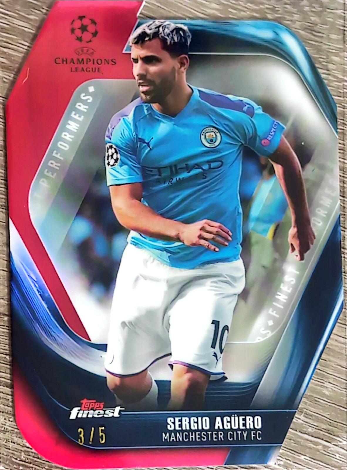 Sergio Aguero #FCLP-SA 2019 Finest UEFA Champions League Performers Die Cut