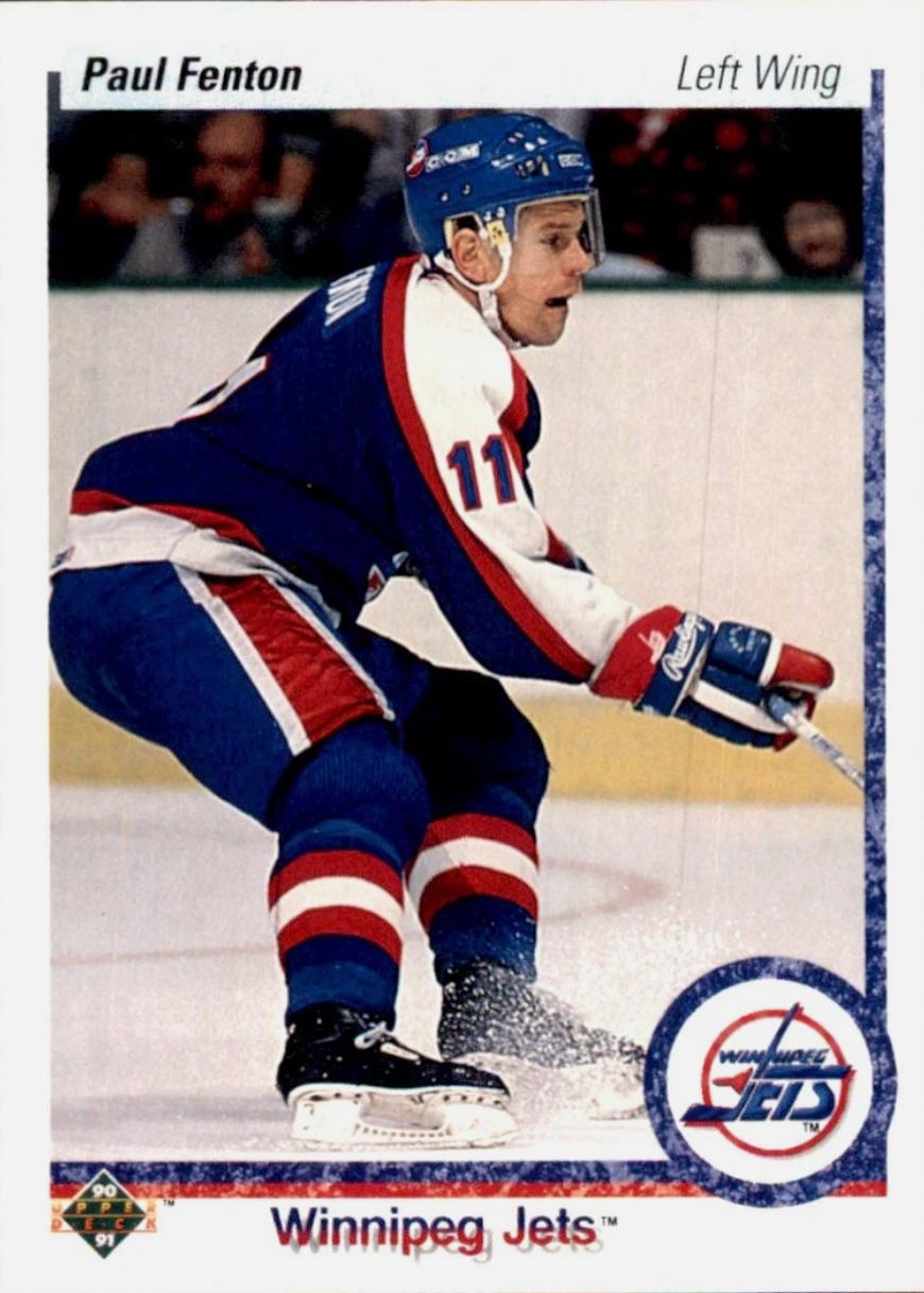 Paul Fenton #92 Hockey Cards 1990 Upper Deck