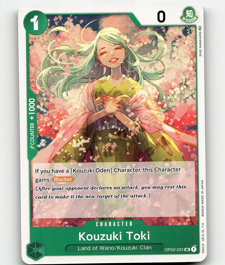 Kouzuki Toki OP02-031 One Piece Paramount War