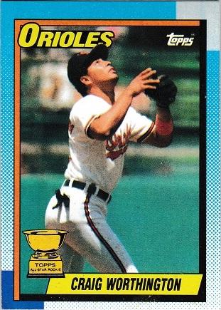 Craig Worthington #521 Baseball Cards 1990 Topps