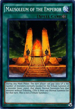 Mausoleum of the Emperor SR03-EN026 YuGiOh Structure Deck: Machine Reactor