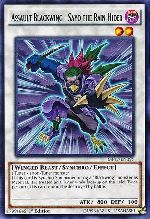 Assault Blackwing - Sayo the Rain Hider MP17-EN095 YuGiOh 2017 Mega-Tin Mega Pack