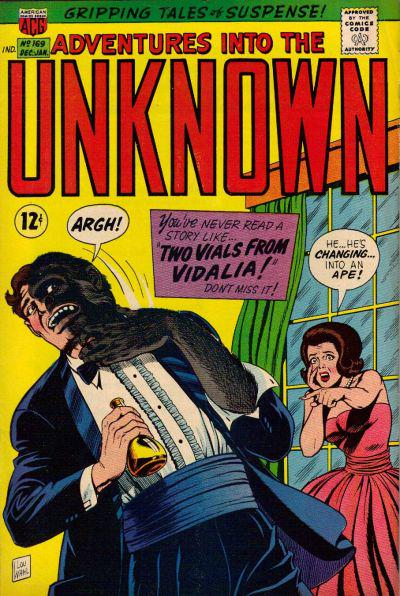 Adventures into the Unknown #169 (1966) Comic Books Adventures into the Unknown