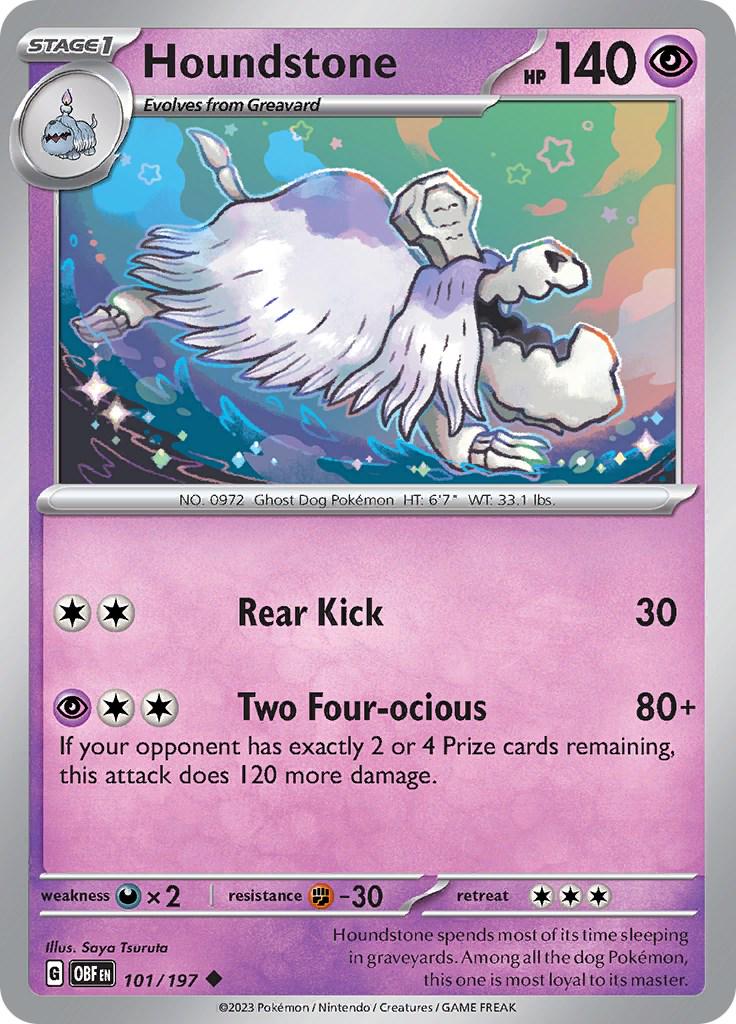 Houndstone #101 Pokemon Obsidian Flames