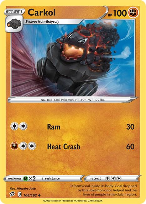 Carkol #106 Pokemon Rebel Clash